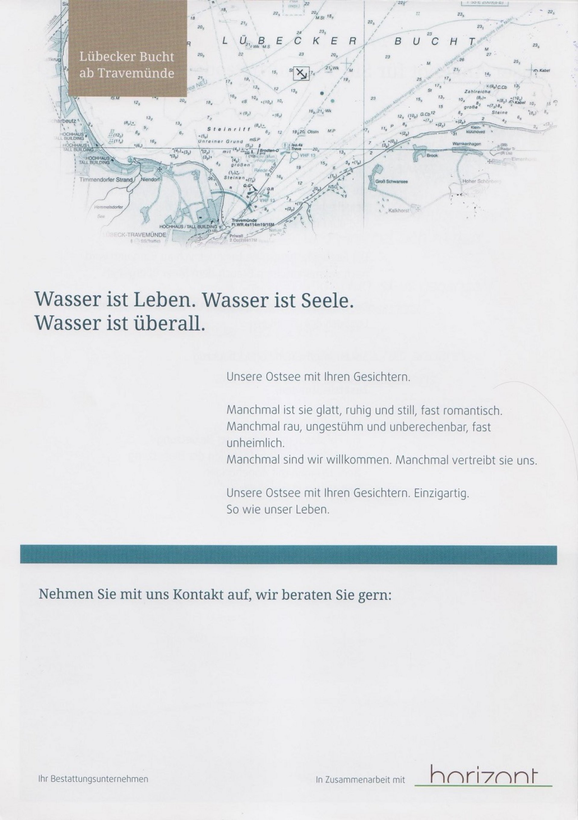 Wasser ist Leben. Wasser ist Seele. Wasser ist überall.